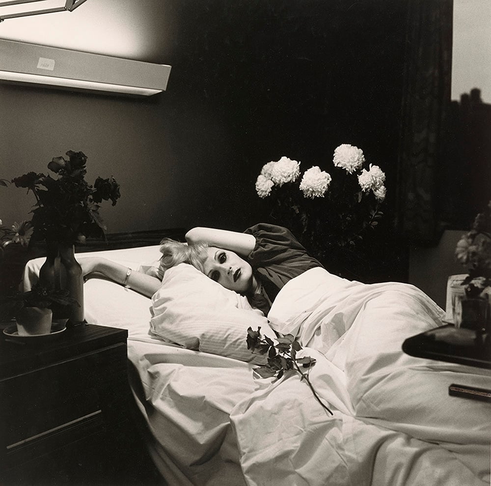 Peter Hujar, Candy Darling on her Deathbed, 1973, gelatin silver print, collection of Ronay and Richard Menschel. © Peter Hujar Archive, LLC, courtesy Pace/MacGill Gallery, New York and Fraenkel Gallery, San Francisco. 