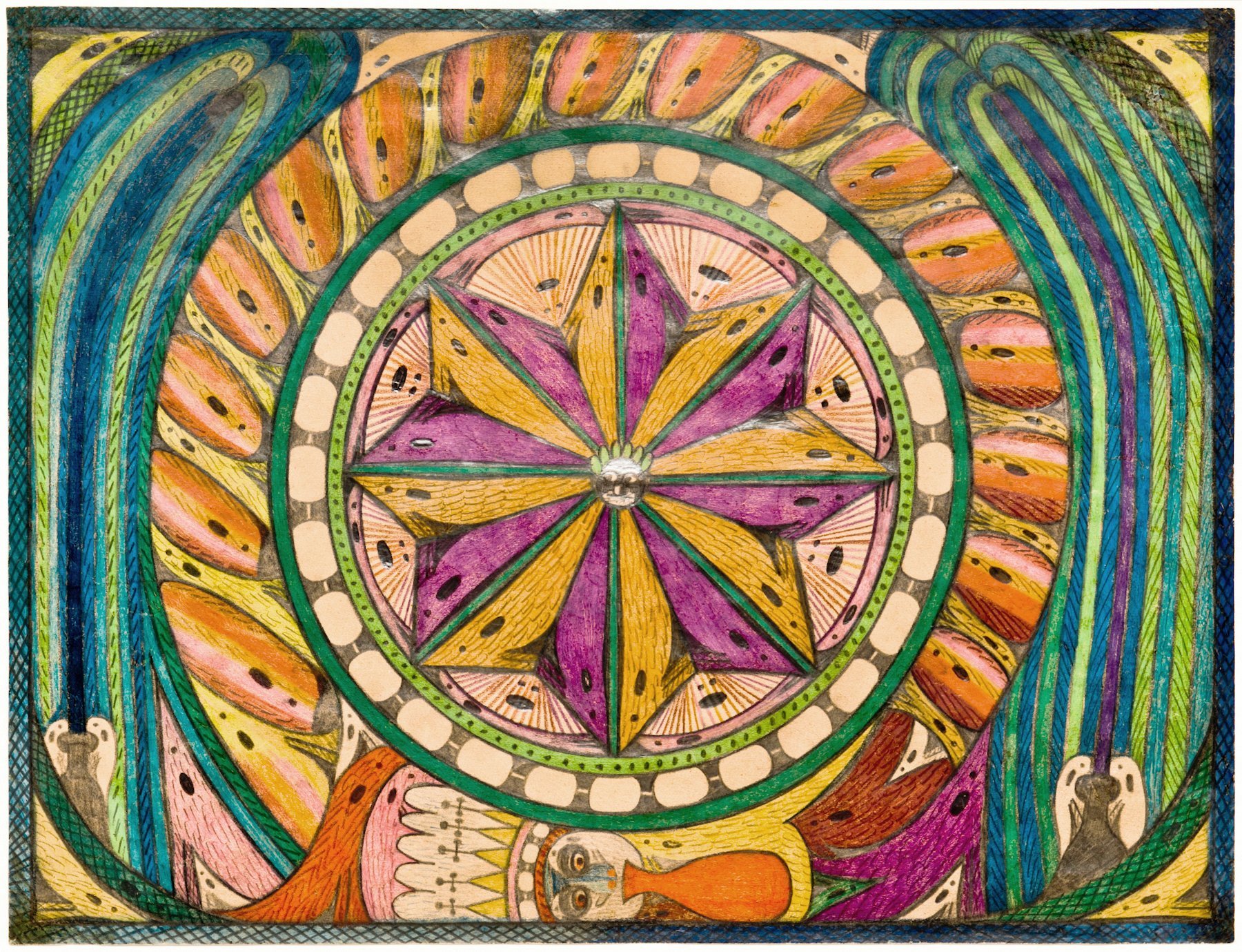 Andrew Edlin Gallery planned to bring Adolf Wölfli’s Bangali Firework, to the now-cancelled Outsider Art Fair Basel. Courtesy of Andrew Edlin Gallery