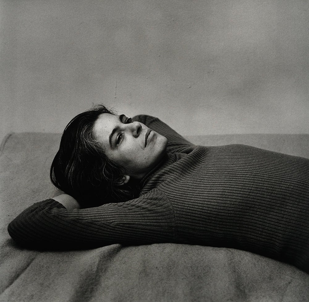 Peter Hujar, Susan Sontag, 1975, gelatin silver print, purchased on The Charina Endowment Fund, The Morgan Library & Museum, 2013.108.8.2310. © Peter Hujar Archive, LLC, courtesy Pace/MacGill Gallery, New York and Fraenkel Gallery, San Francisco. 
