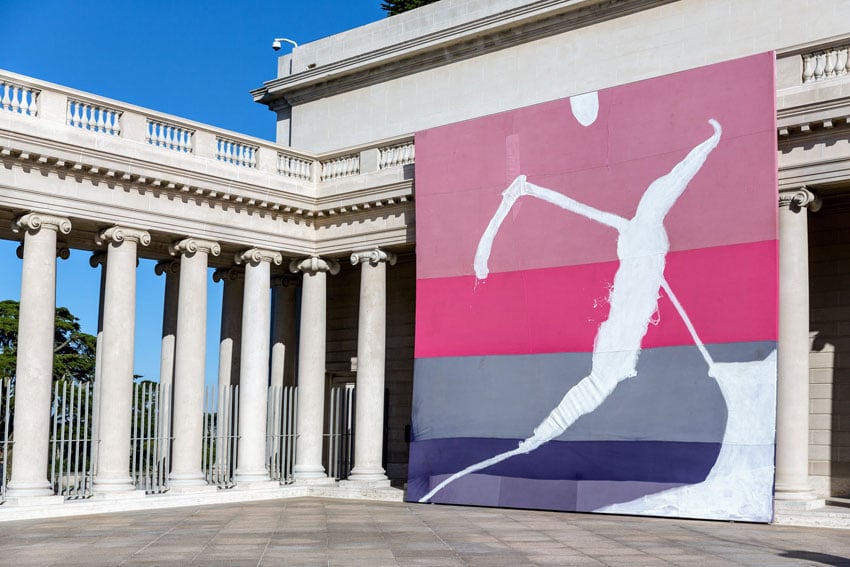 "Julian Schnabel: Symbols of Actual Life" Installation view at the Legion of Honor. ©Julian Schnabel Studio, photo by Moanalani Jeffrey, courtesy Fine Arts Museums of San Francisco.