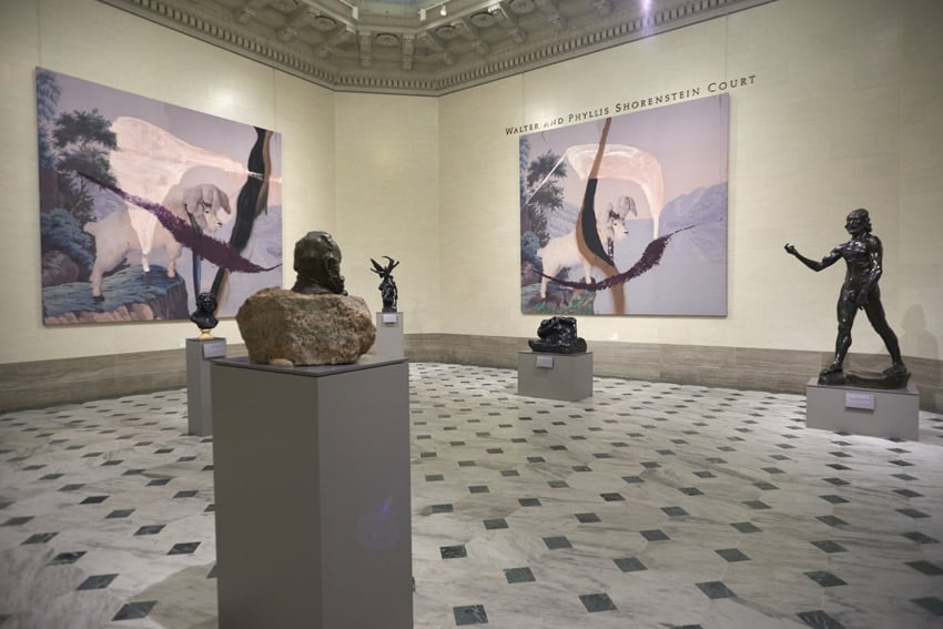 "Julian Schnabel: Symbols of Actual Life" Installation view at the Legion of Honor. Photo courtesy Fine Arts Museums of San Francisco.