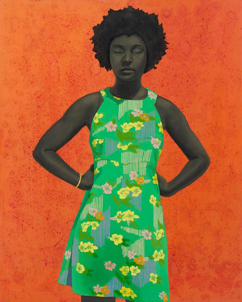 Amy Sherald, The Make Believer (Monet's Garden), 2016. Courtesy of the artist and Hauser & Wirth, ©Amy Sherald.
