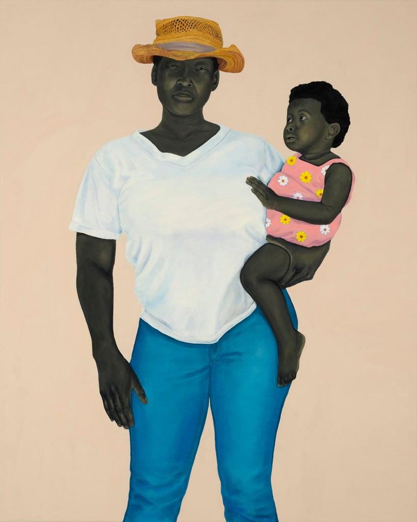 Amy Sherald, Mother and Child (2016). Courtesy of the artist and Hauser & Wirth, ©Amy Sherald.