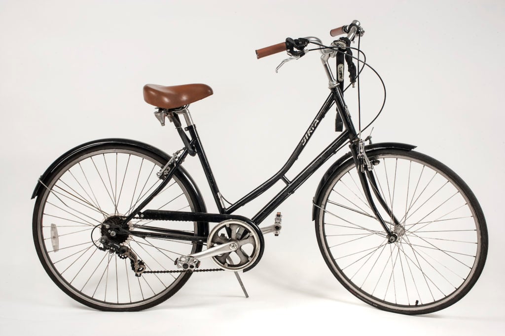 Biria, Germany (est. 1976), one of about 30 bicycles used by Bill Cunningham throughout his career (circa 2002). Photo courtesy of the New-York Historical Society.