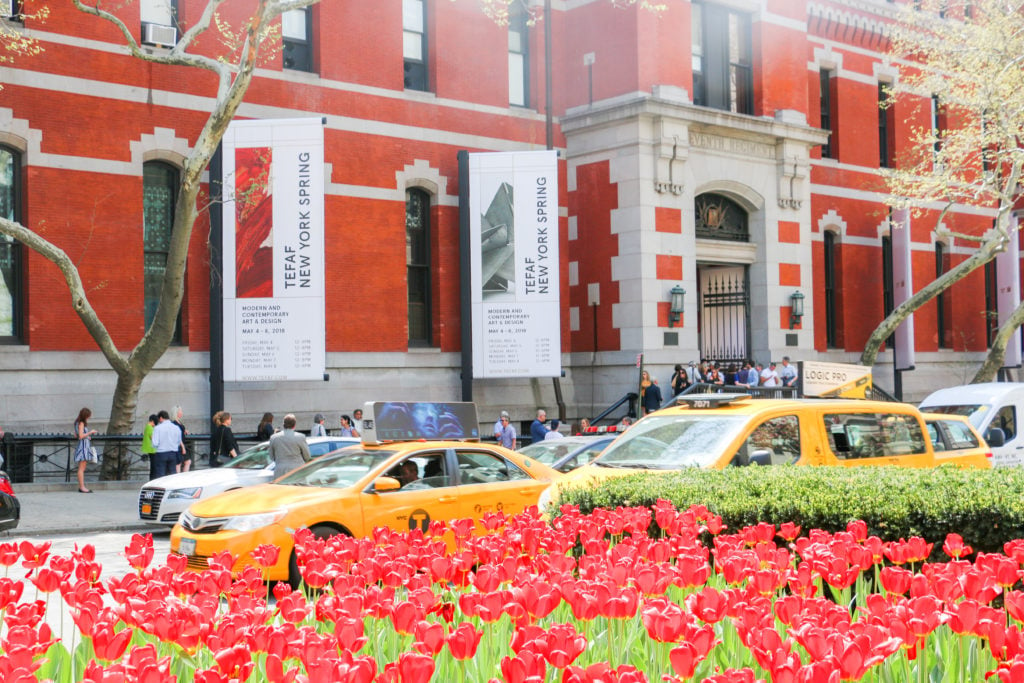 The entrance to the Park Avenue Armory, TEFAF Spring 2018. Photo: Kirsten Chilstrom.