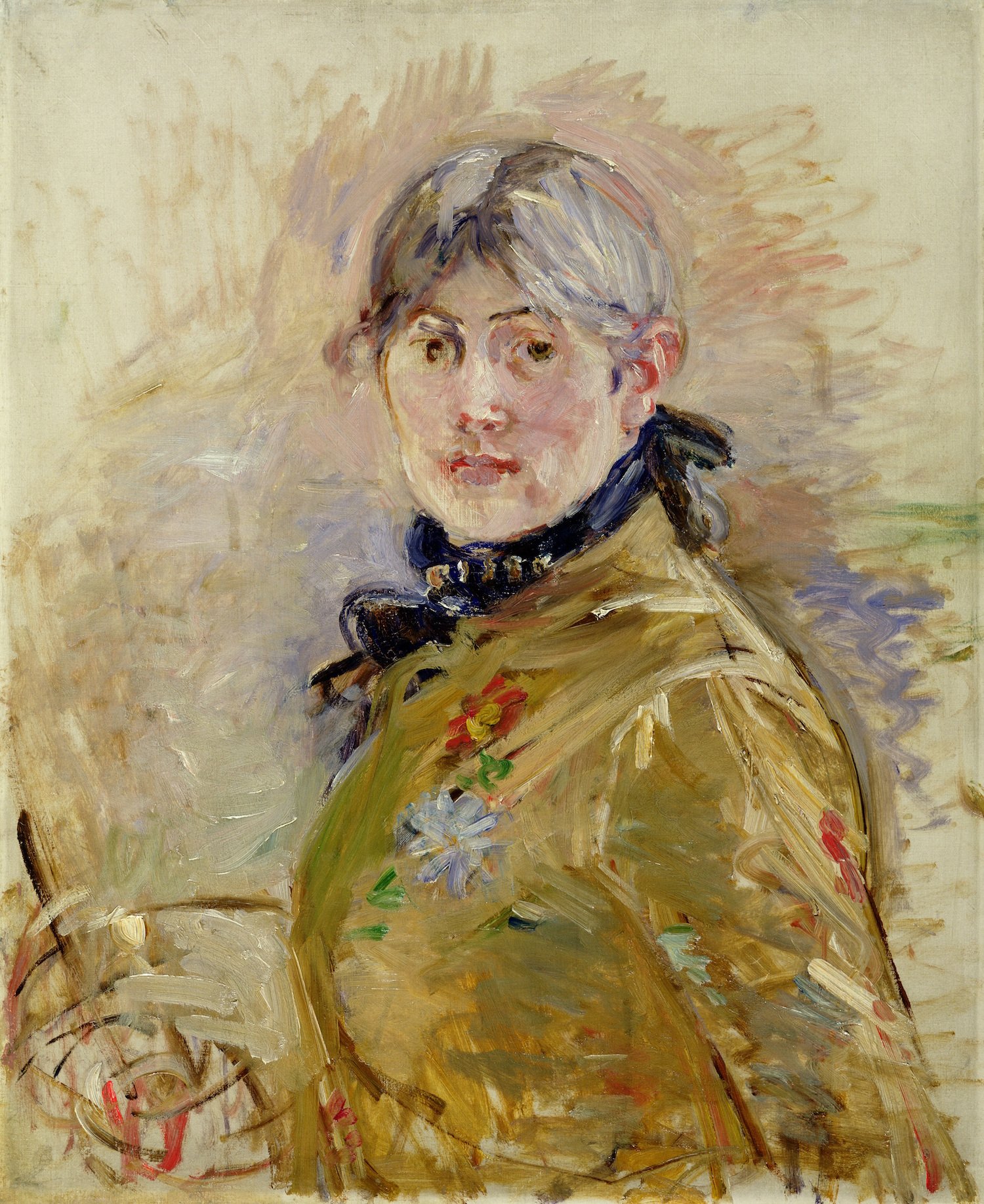 Berthe Morisot, Self-Portrait (1885). Courtesy of Musée 4. Marmottan-Claude Monet, Fondation Denis et Annie Rouart, photo by Musée Marmottan Monet, Paris, France/Bridgeman Images.