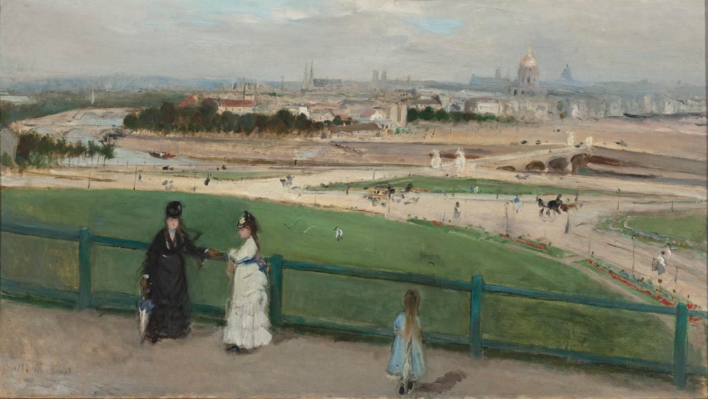 Berthe Morisot, <em>View of Paris from the Trocadero</em> (1871–73). Courtesy of the Santa Barbara Museum of Art.