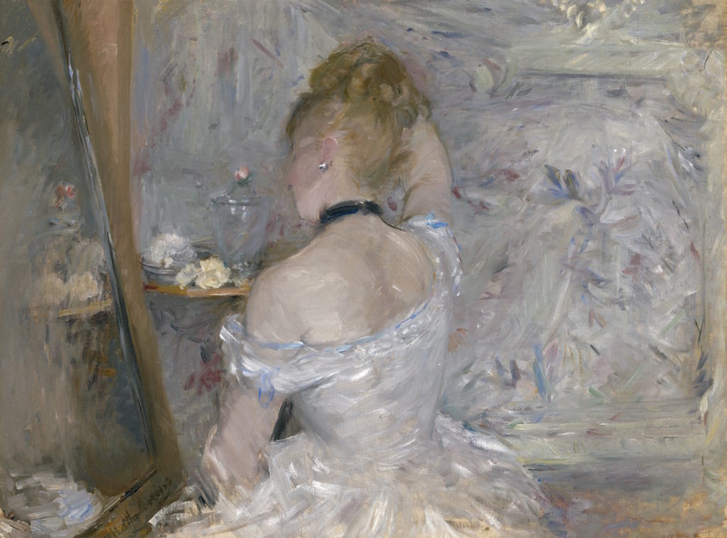 Berthe Morisot, Woman at Her Toilette</em> (1875–80). Courtesy of the Art Institute of Chicago.