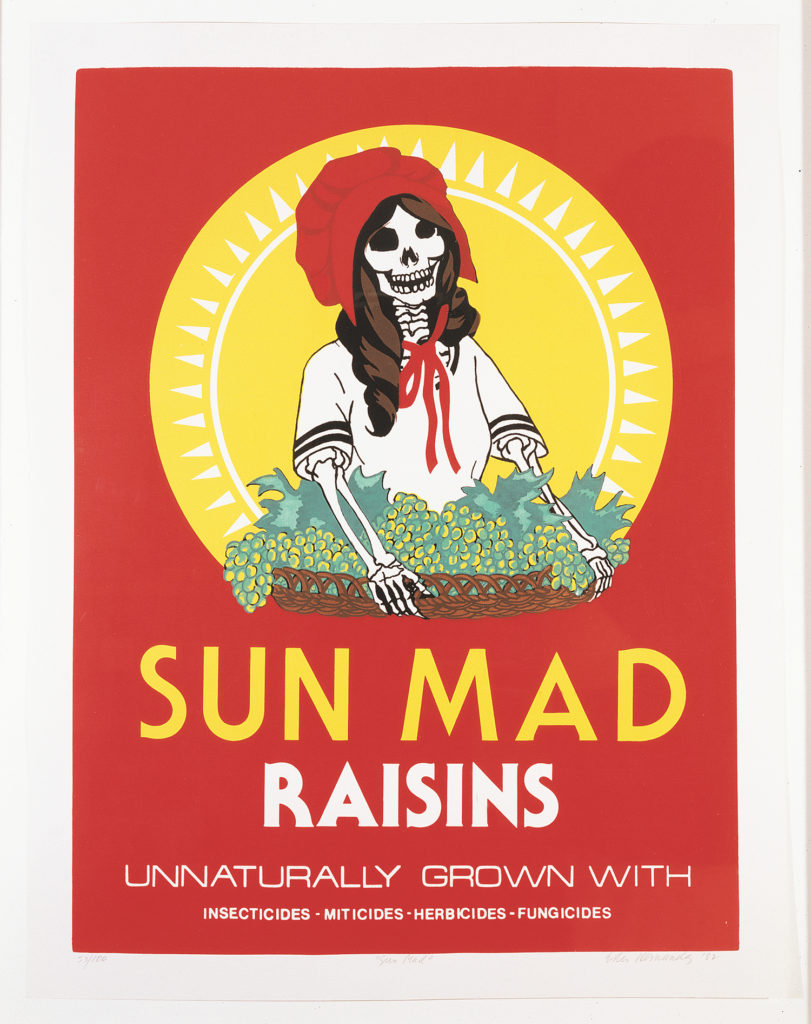 Ester Hernandez, <em>Sun Mad</em> (1982). Collection of El Museo del Barrio, New York. Museum Purchase with funds from the Mexican-American Cultural Foundation. Artwork ©Ester Hernández. Photo by Jason Mandella, ©El Museo del Barrio, New York.