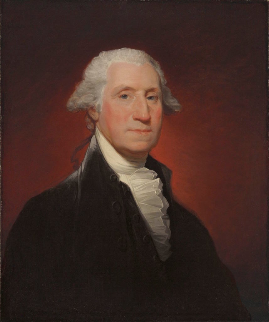 Gilbert Stuart, George Washington (Vaughan type) (1795). Courtesy Christie's Images Ltd.