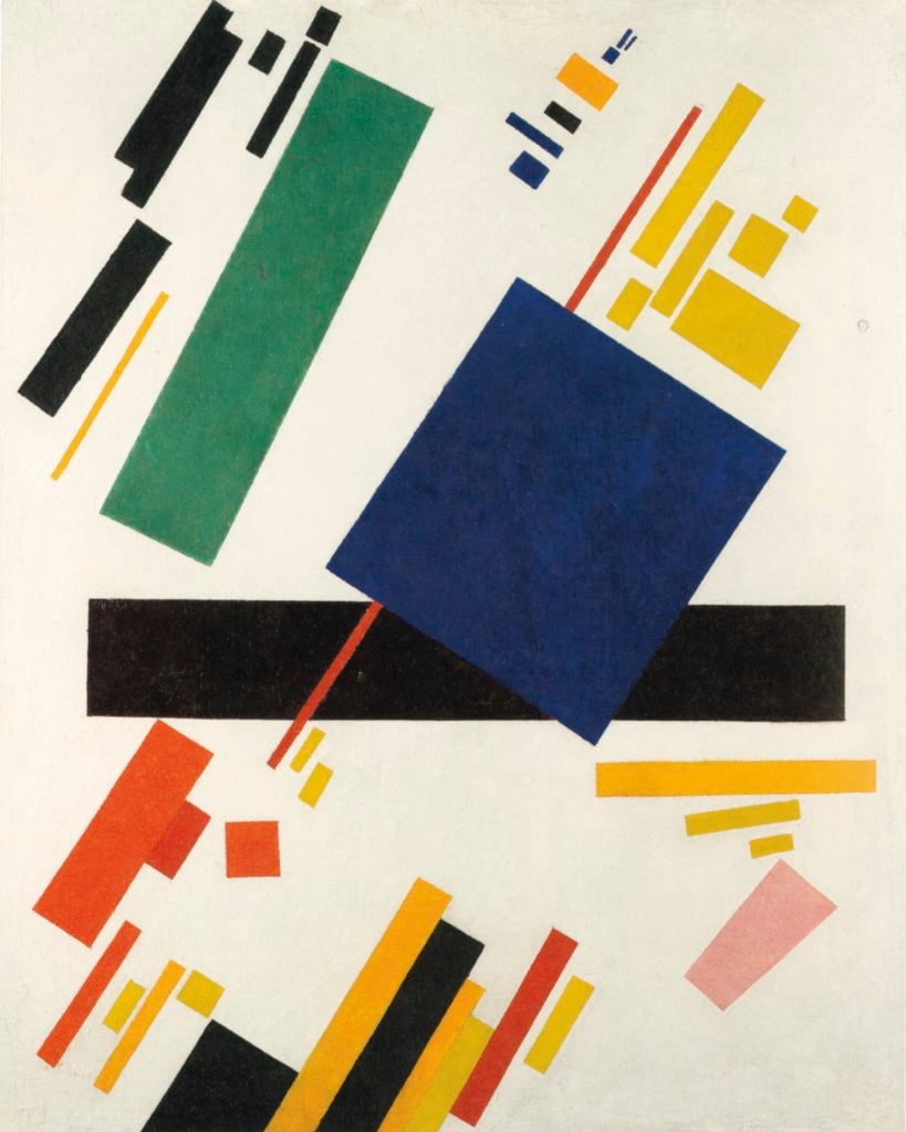 Kazimir Malevich's Suprematist Composition (1916). Courtesy of Christie's.