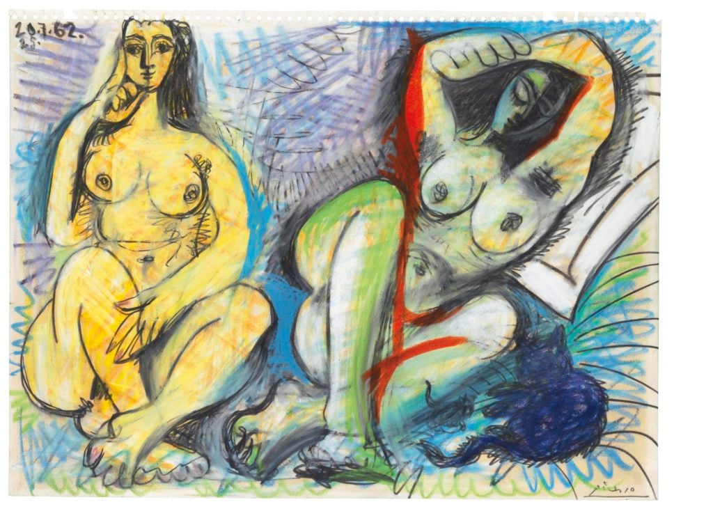 Pablo Picasso's Deux nus. Courtesy of Christie's.