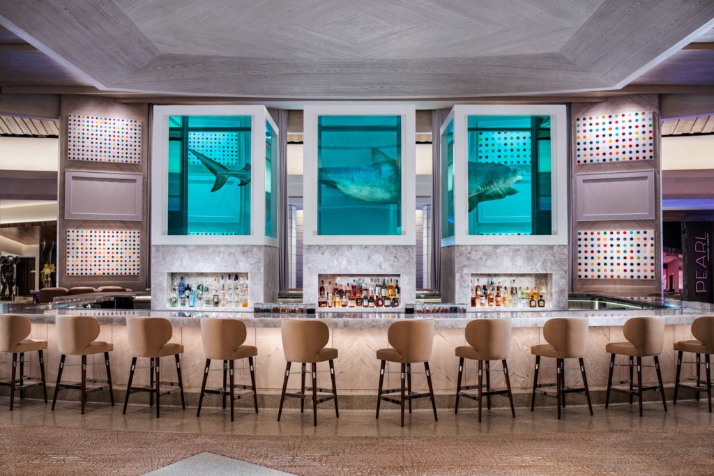 The Damien Hirst-designed Unknown bar. Courtesy of the Palms Hotel and Casino.