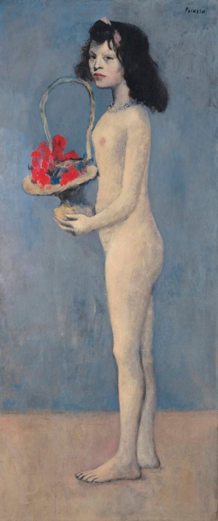 Pablo Picasso, Fillette à la corbeille fleurie (1905). Courtesy Christie's Images Ltd.