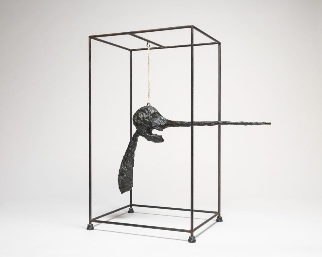 Alberto Giacometti, <em>Nose (Le nez)</em>, 1947 (cast 1949). Photo courtesy of the Solomon R. Guggenheim Museum, New York. ©2017 Artists Rights Society (ARS), New York/ADAGP/FAAG, Paris.
