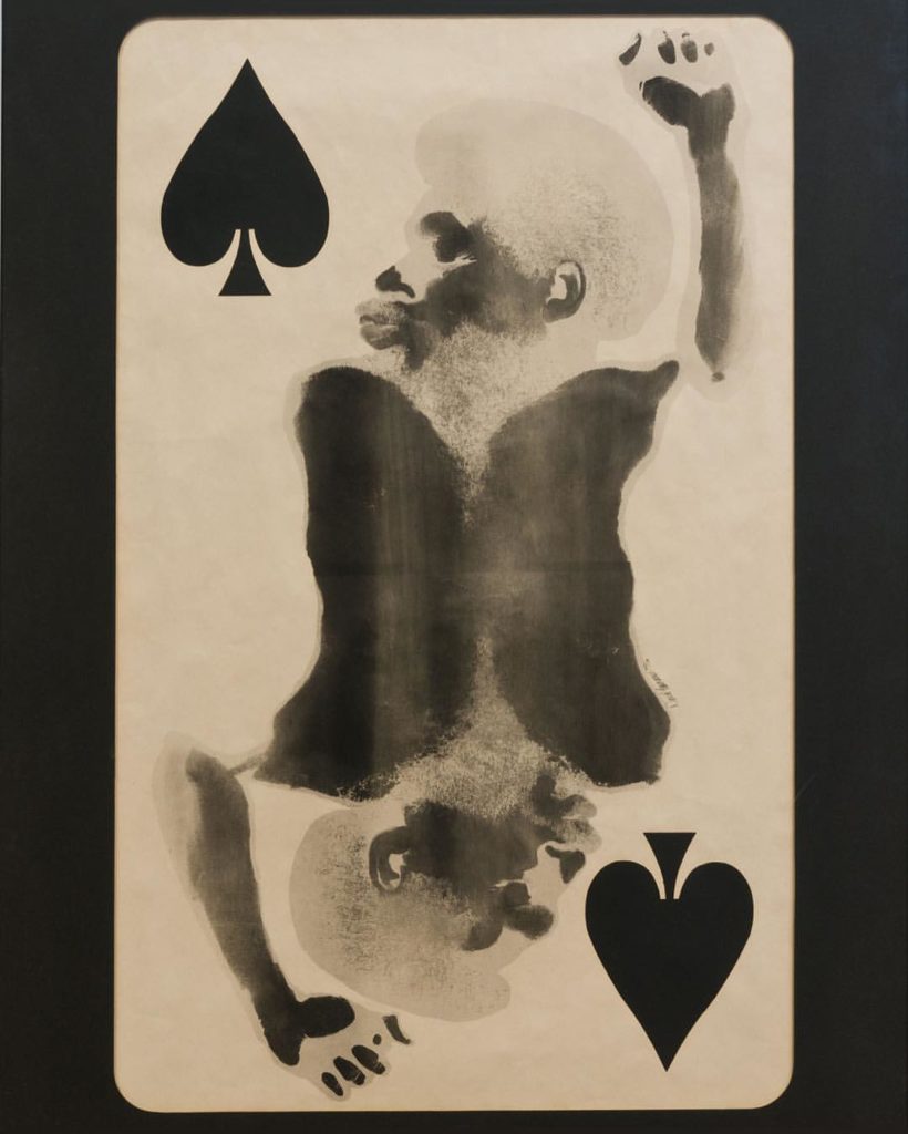 David Hammons, Spade (Power for the Spade), 1969. Courtesy of David Hammons/the Tilton Family Collection.