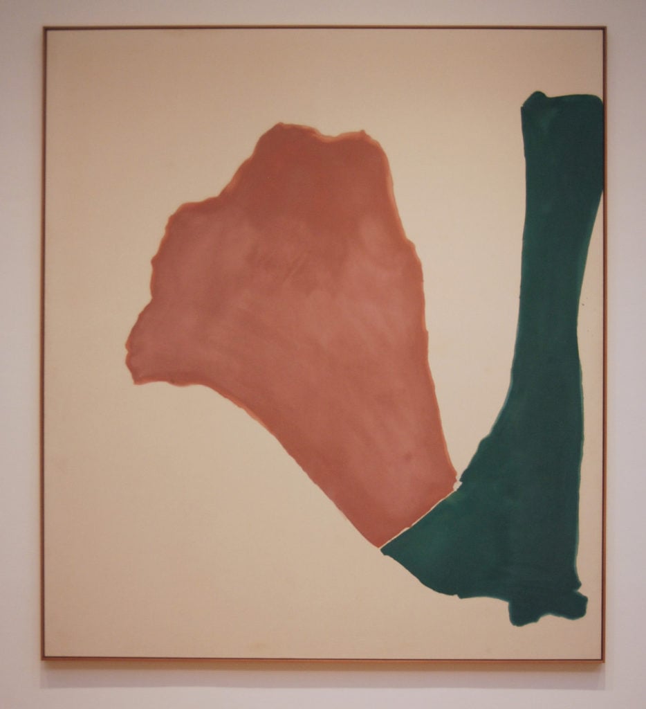 Helen Frankenthaler, <em>Hurricane Flag</em> (1969). This painting is being donated by the Corcoran to the Kreeger Museum. Courtesy of the Corcoran.