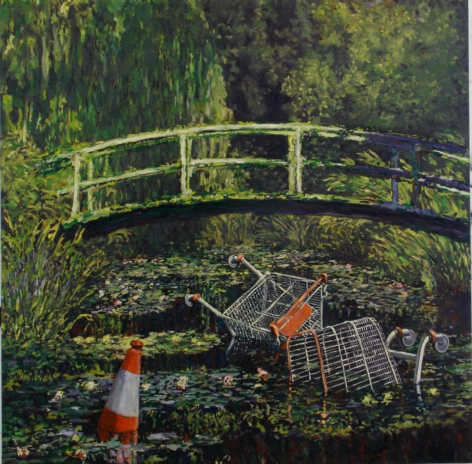 Banksy, Show Me the Monet. Courtesy of Lazinc.