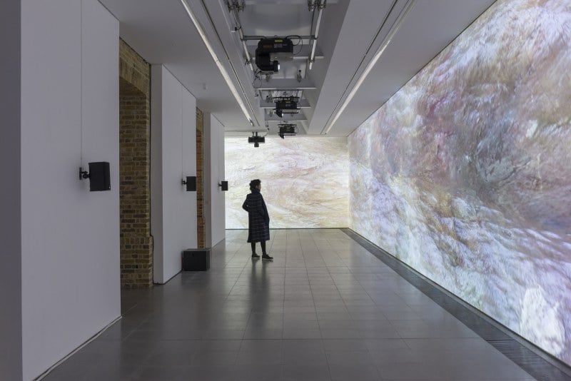 Sondra Perry, installation view, <em>Typhoon coming on,</em> Serpentine Sackler Gallery, London (6 March – 20 May 2018) © 2018 Mike Din. Photo courtesy Serpentine Gallery.