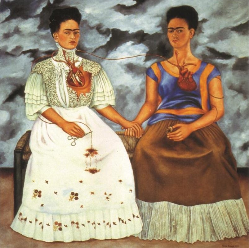Frida Kahlo, <em>The Two Fridas</em> (1939). 