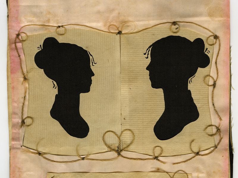 Silhouettes of Sylvia Drake and Charity Bryant of Weybridge, Vermont, (circa 1805–15). Courtesy of the Henry Sheldon Museum of Vermont History.