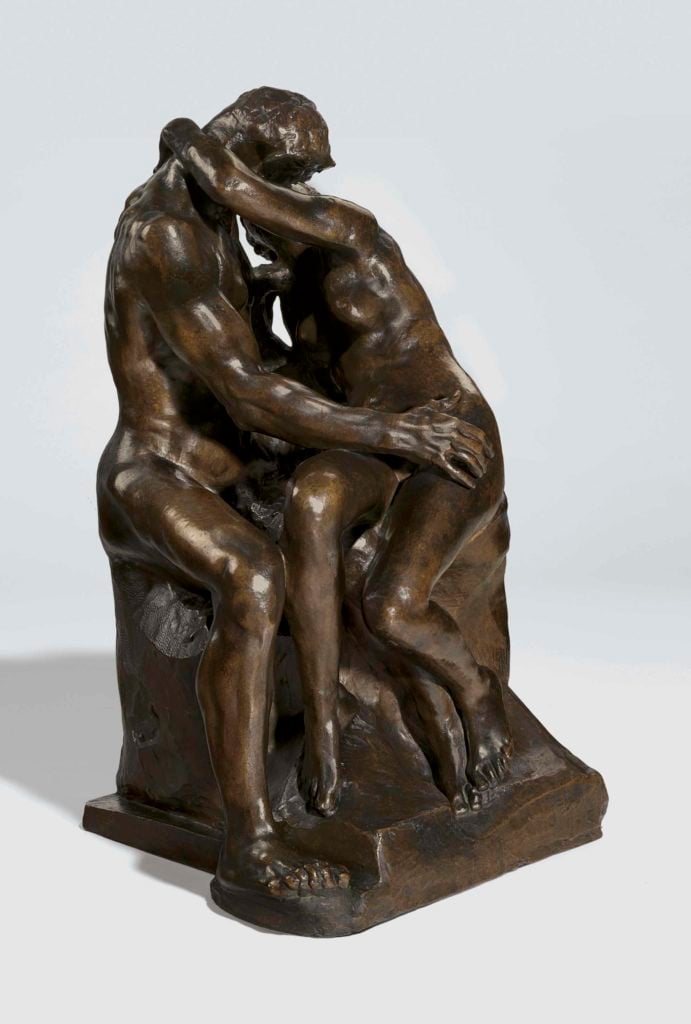 Auguste Rodin's Baiser, moyen modèle dit "Taille de la Porte"–modèle avec base simplifiée (1885/1890). Image courtesy of Christie's Images, Ltd.