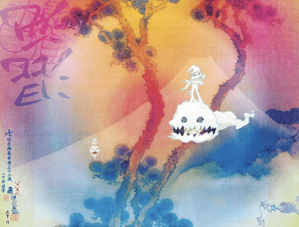 Takashi Murakami, Kids See Ghosts album art for Kanye West and Kid Cudi's new group of the same name. Courtesy of the artist.
