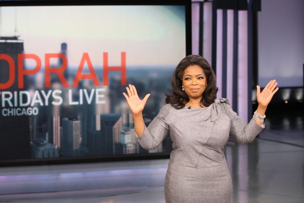 Oprah announcing the end of The Oprah Winfrey Show on the program. Screen shot courtesy of Harpo Inc.
