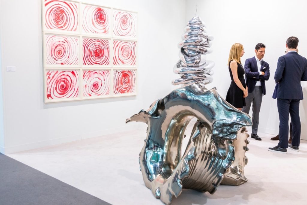 Cheim & Read's booth at Art Basel in 2018. Image courtesy of Art Basel. 