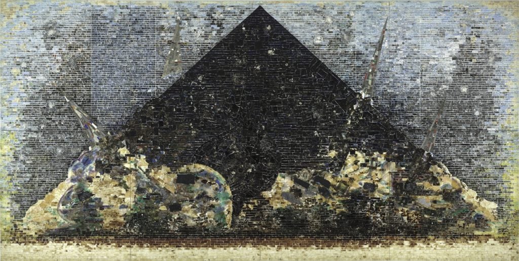 Jack Whitten's 9.11.01 (2006). Courtesy of the Baltimore Museum of Art.