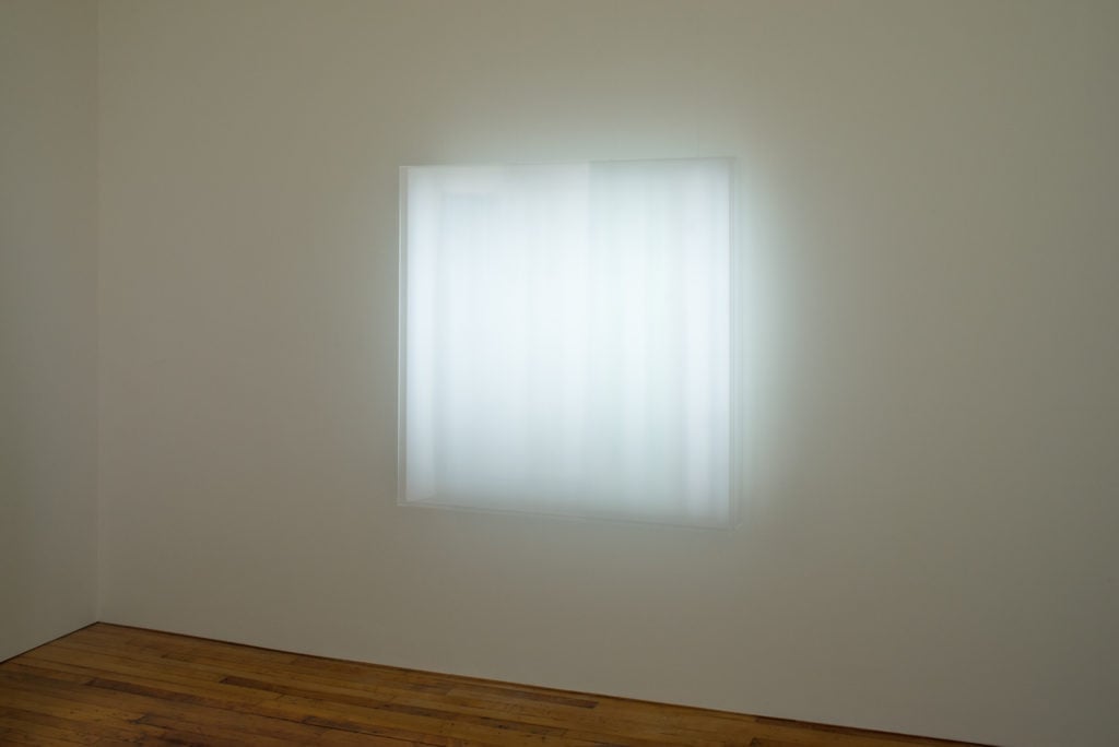 Mary Corse's <i>Untitled (Electric LIght)</i>, 1968/2018. ©Mary Corse. Photo by Bill Jacobson Studio, New York; courtesy of Dia Art Foundation, New York. 