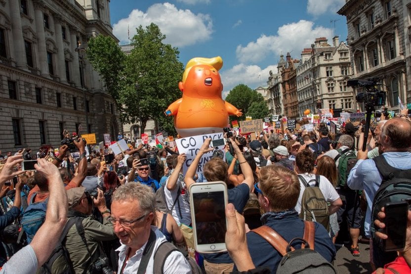 Trump Baby in London. Photo courtesy of the Trump Baby UK Twitter account. 