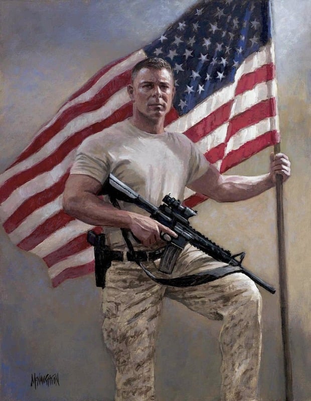 Jon McNaughton, Stand Your Ground (2018). Taken from the artist’s Instagram account.