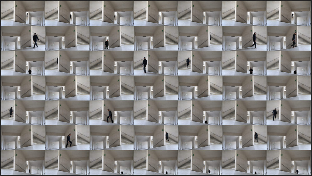Judith Stenneken, <em>Staircase</em> (2018), video still. Image courtesy of Flowers Gallery.