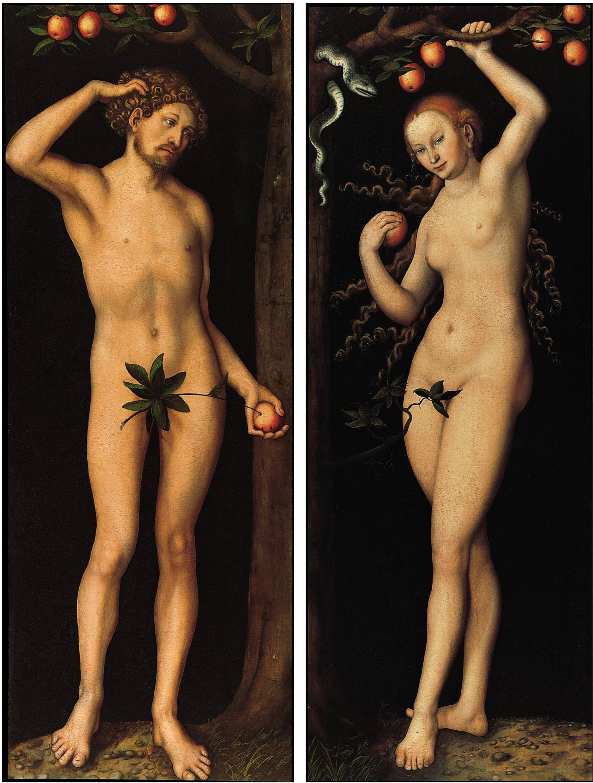 Lucas Cranach the Elder, Adam and Eve (circa 1530). Courtesy of the Norton Simon.