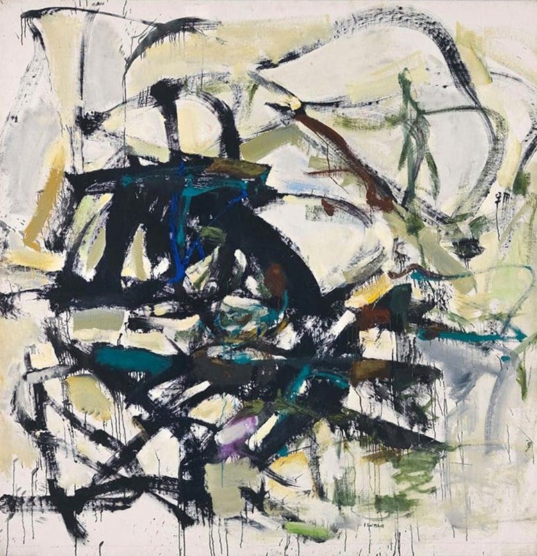 Joan Mitchell, <em>Slate</em> (1959). Courtesy of the JPMorgan Chase Art Collection, ©Estate of Joan Mitchell.
