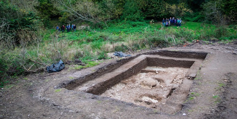 Excavations at Blick Mead, near Stonehenge. Photo courtesy of the University of Buckingham.