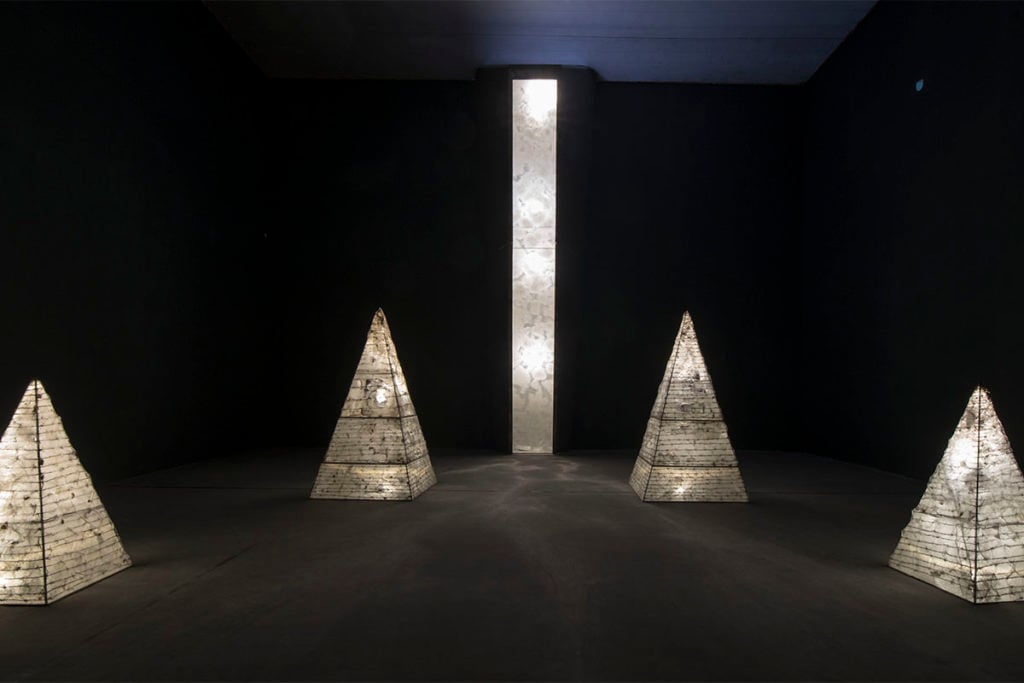 Liang Shaoji, <em>The Temple</em> (2013–18), installation view. Photo courtesy of M WOODS.