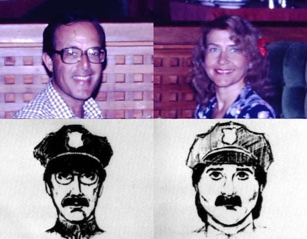 Jerry and Rita Alter. Photo courtesy of YouTube/WFAA. Police sketch of the robbers at the Isabella Stewart Gardner Museum. Image courtesy of the Boston Police.