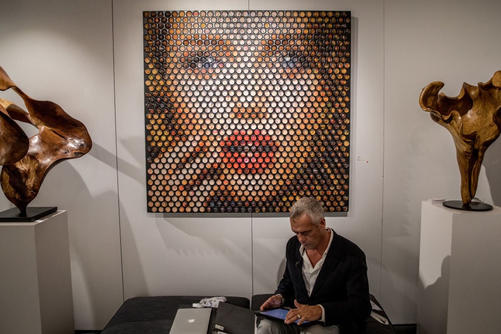 A booth at Contemporary Istanbul on September 20, 2018 in Istanbul, Turkey. Photo by Chris McGrath/Getty Images.