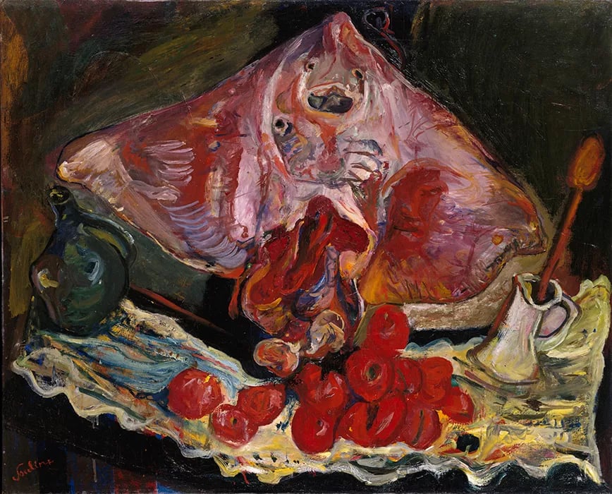 Chaim Soutine, <em>Still Life with Rayfish</em> (circa 1924). Courtesy of the Metropolitan Museum of Art, the Mr. and Mrs. Klaus G. Perls Collection, 1997. Artwork ©Artists Rights Society (ARS), New York; Image provided by the Metropolitan Museum of Art/Art Resource, NY.
