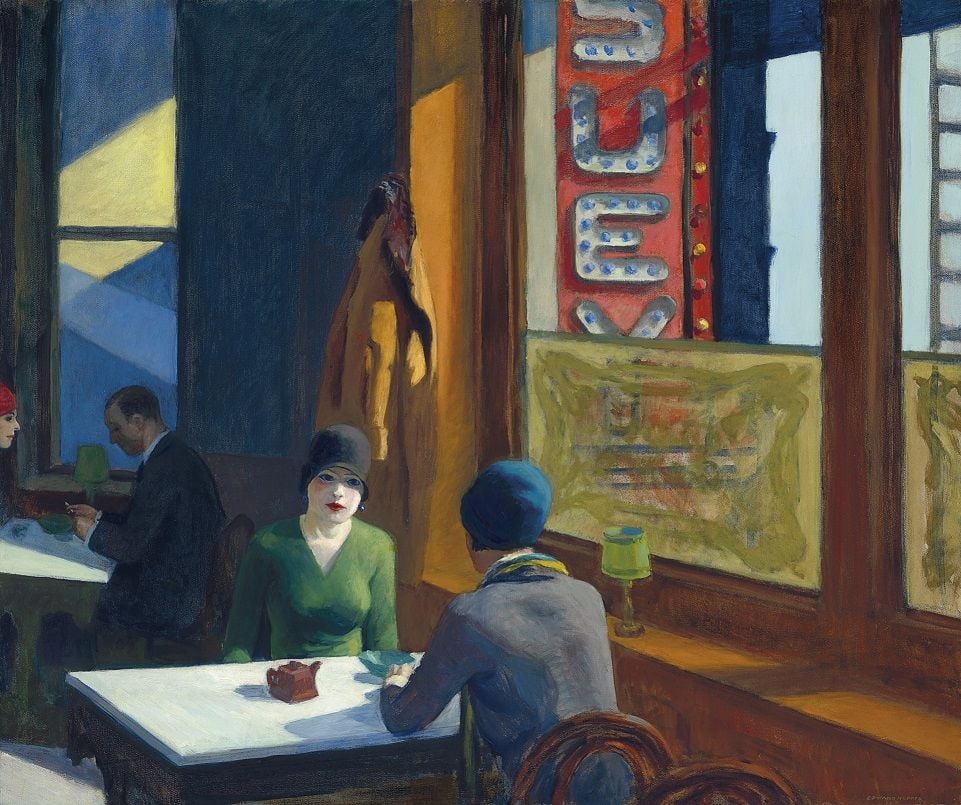 Edward Hopper, Chop Suey (1929). From the collectiion of Barney A. Ebsworth, this work is expected to fetch $70 million at Christie's New York this fall. Courtesy of Christie's New York.