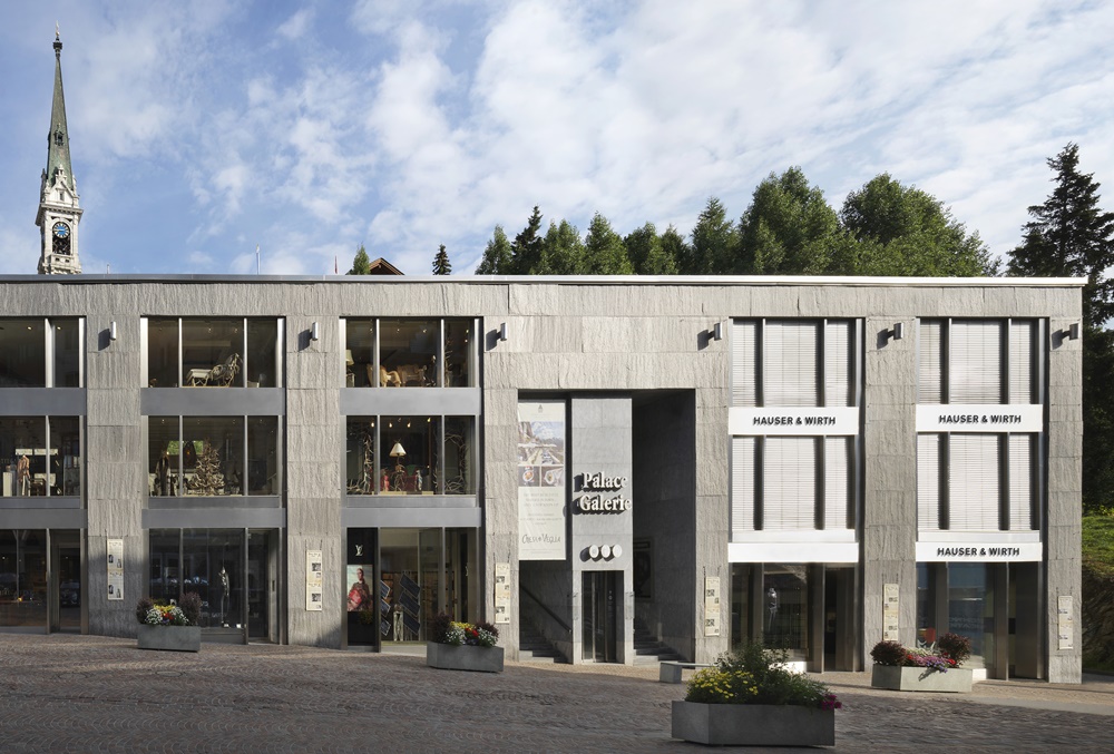 Rendering of Hauser & Wirth's new gallery space in St. Moritz, Switzerland. Image courtesy of Hauser & Wirth.