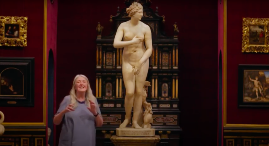 Still from episode one of Mary Beard's Shock of the Nude. Courtesy of YouTube.