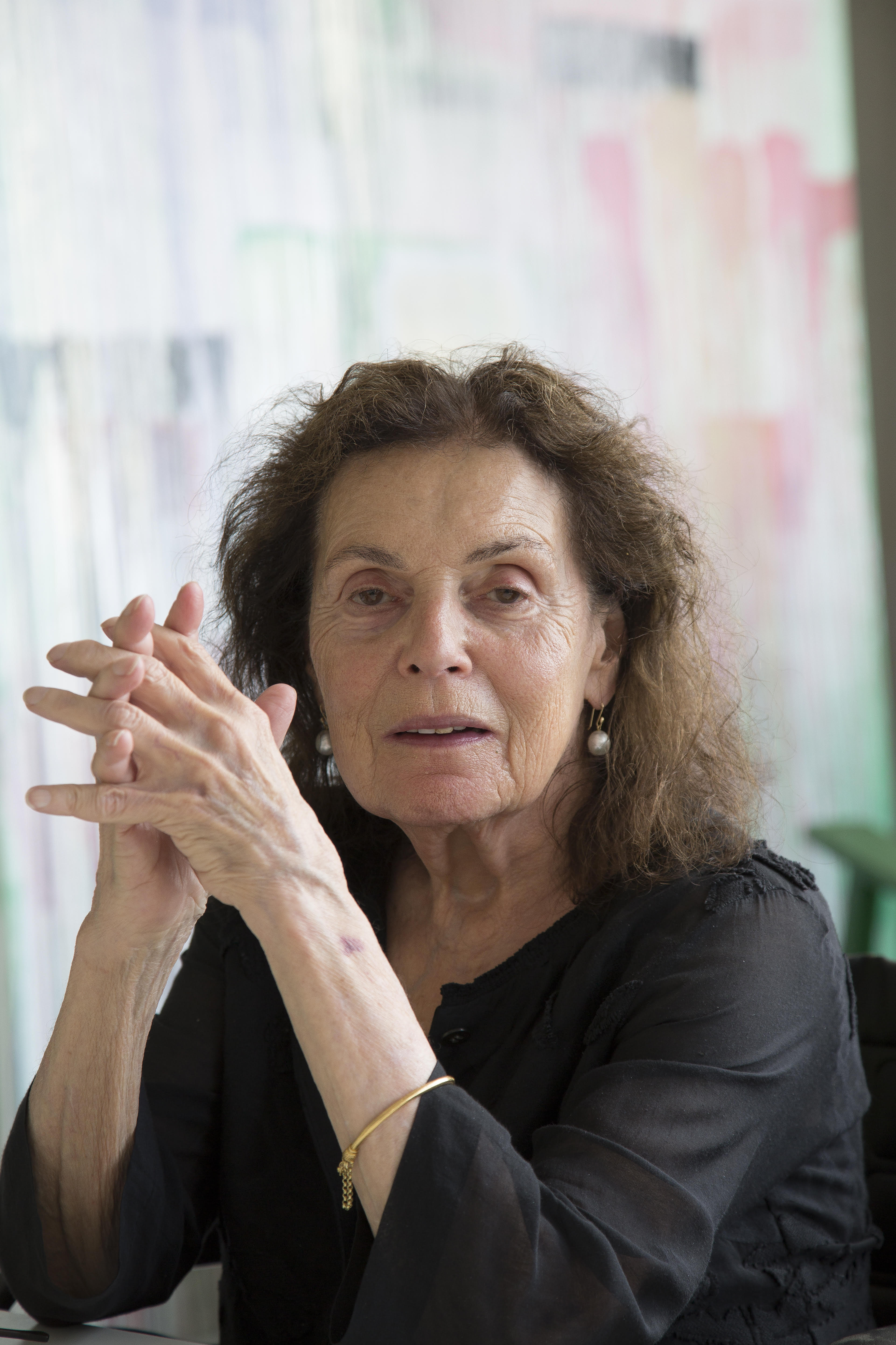 Pat Steir in her studio. Photo by Jean-François Juassaud. Courtesy Lévy Gorvy.