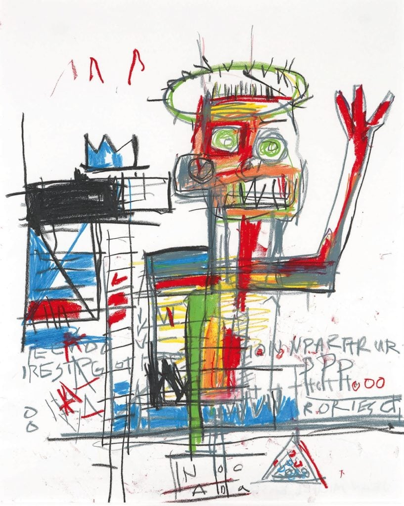 Jean-Michel Basquiat <i>Untitled</i> (1988) . Courtesy Sotheby's.