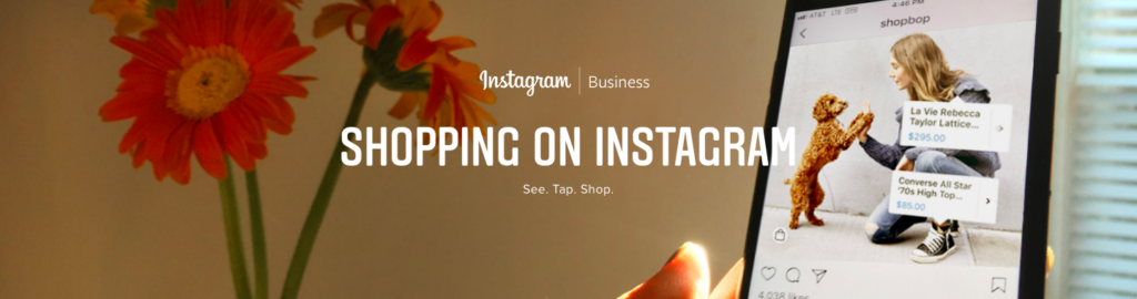 Banner image for the walkthrough of Instagram's new Shopping features.