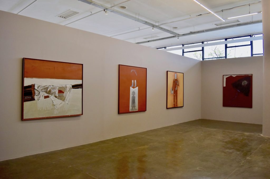 Installation view of paintings by Siron Franco. Image courtesy Ben Davis.