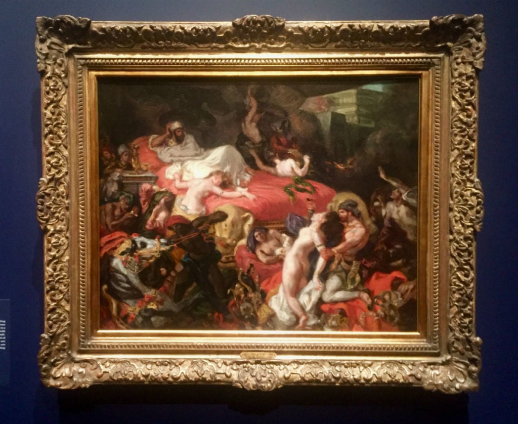 Eugène Delacroix, <em>The Death of Sardanapalus</em> (1827). Image courtesy Ben Davis.