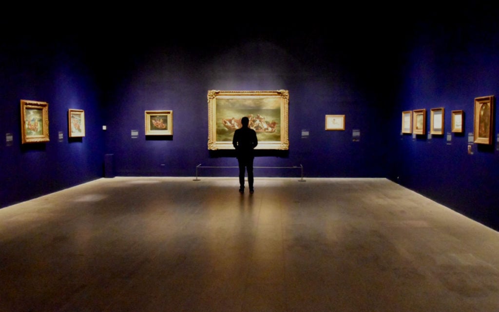 Installation view of "Delacroix" at the Metropolitan Museum of Art. Image courtesy Ben Davis.